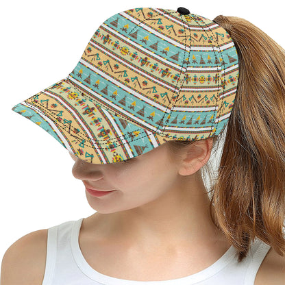 American indian Life Pattern Snapback Cap