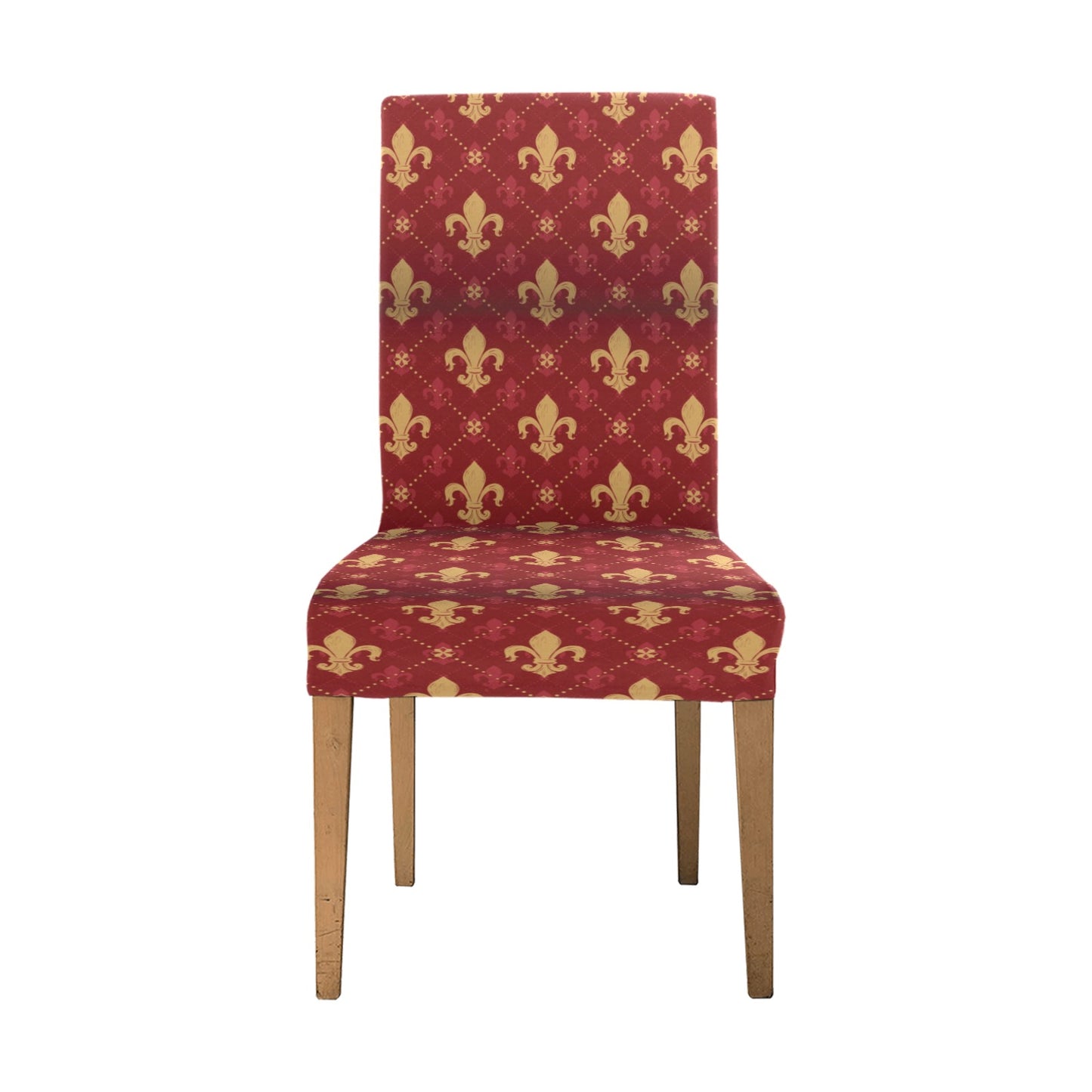 Fleur De Lis Print Design LKS401 Dining Chair Slipcover
