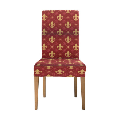 Fleur De Lis Print Design LKS401 Dining Chair Slipcover