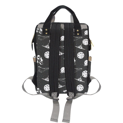 Space Astronauts Print Diaper Bag Backpack