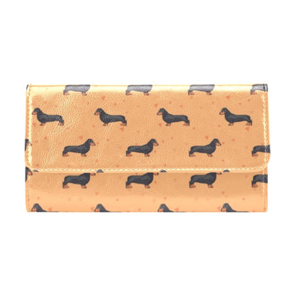 Dachshund Draw Print Pattern Women's Trifold Wallet