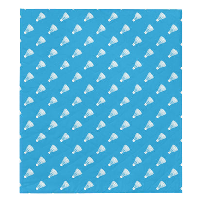 Badminton Ball Pattern Print Design 08 Premium Quilt