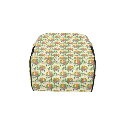 Conures Pattern Print Design 02 Diaper Bag Backpack