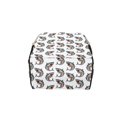 Great White Shark Pattern Print Design 03 Diaper Bag Backpack