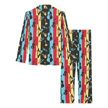 Jazz Pattern Print Design 02 Women's Long Pajama Set