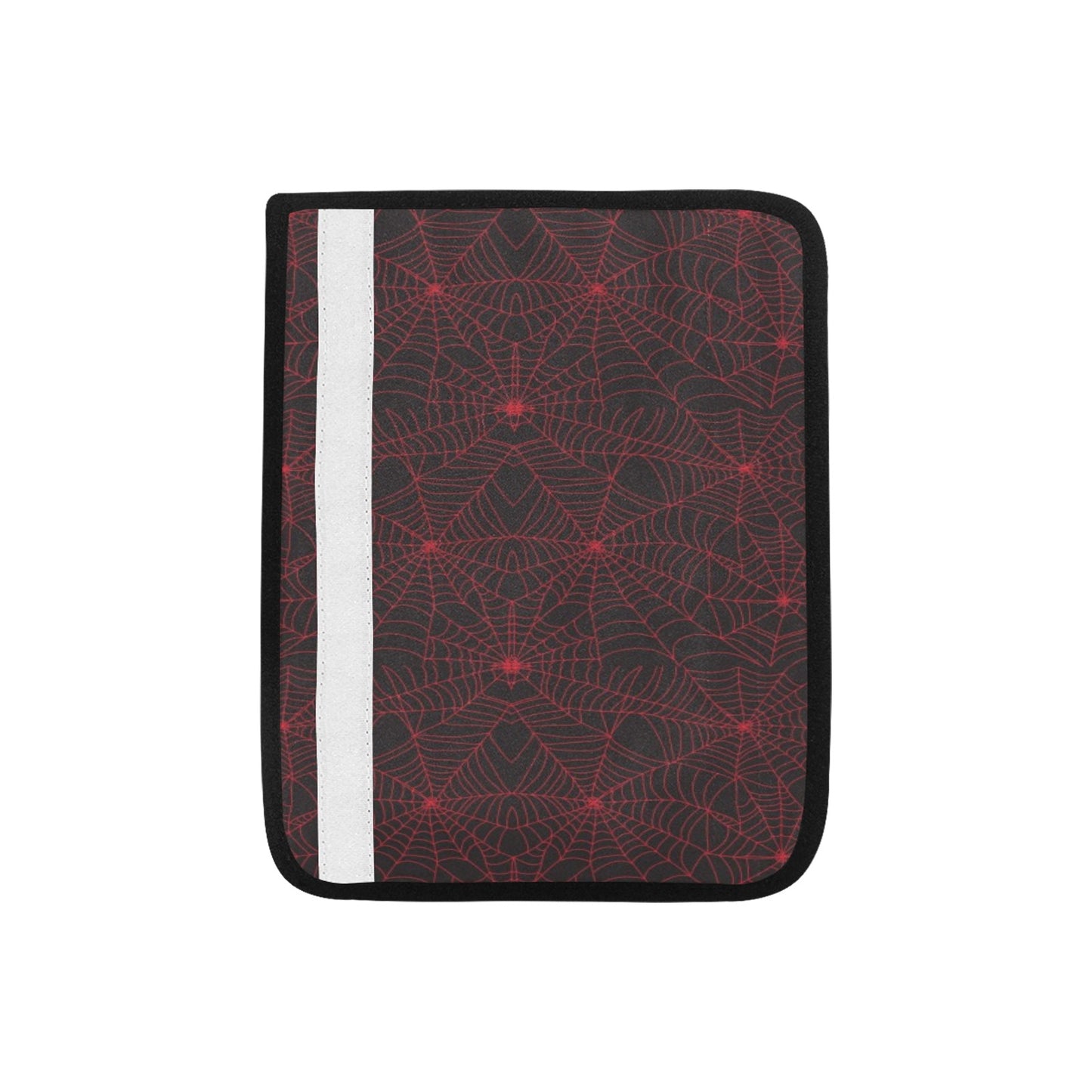 Spider Web Red Print Design LKS302 Car Seat Belt Cover