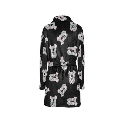 Koala Pattern Print Design 05 Women's Fleece Robe