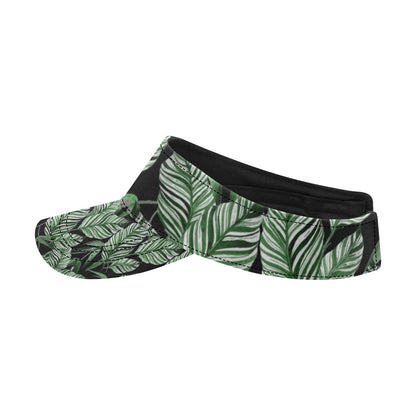 Palm Leaves Pattern Print Design PL09 Unisex Sun Visor