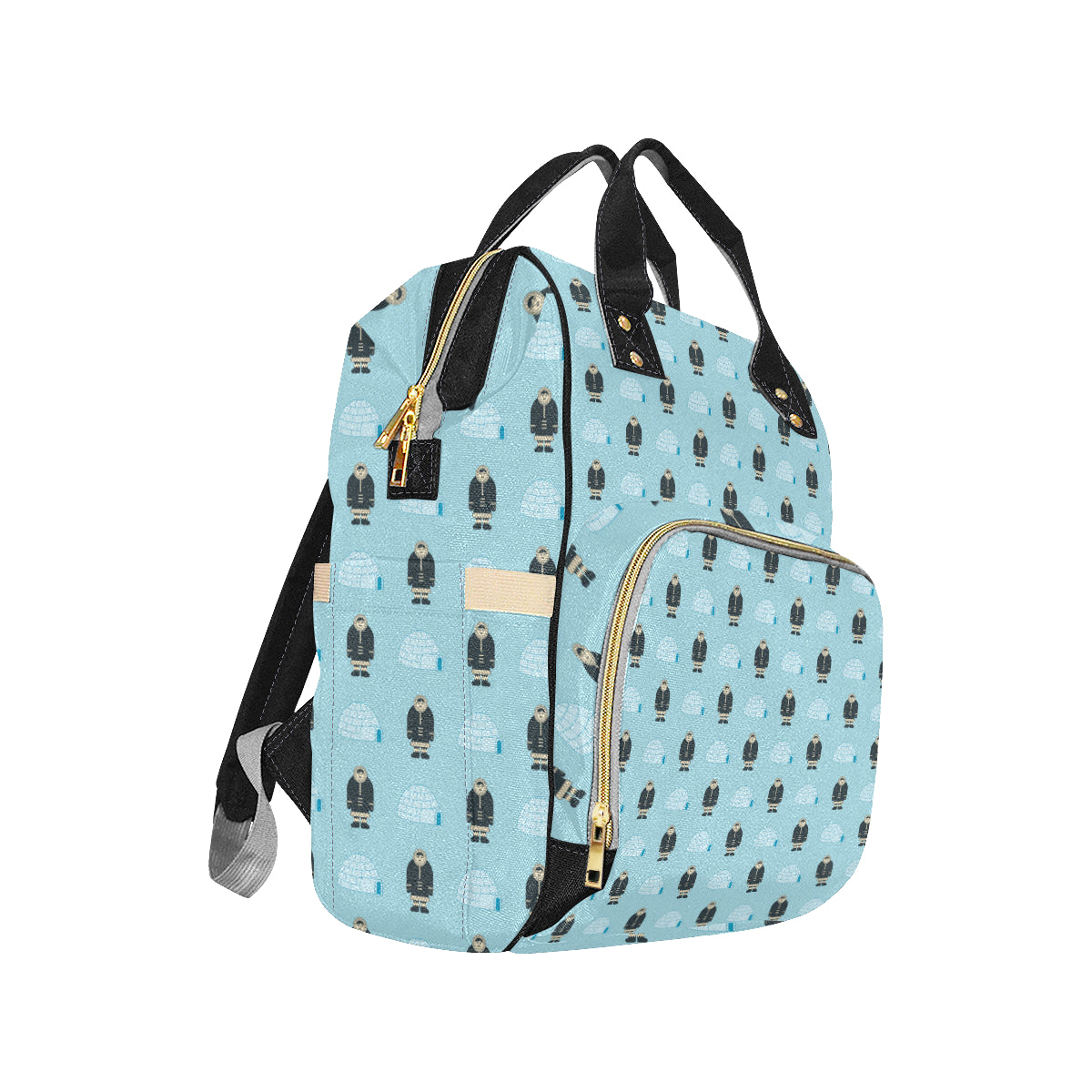 Eskimo Pattern Print Design 03 Diaper Bag Backpack