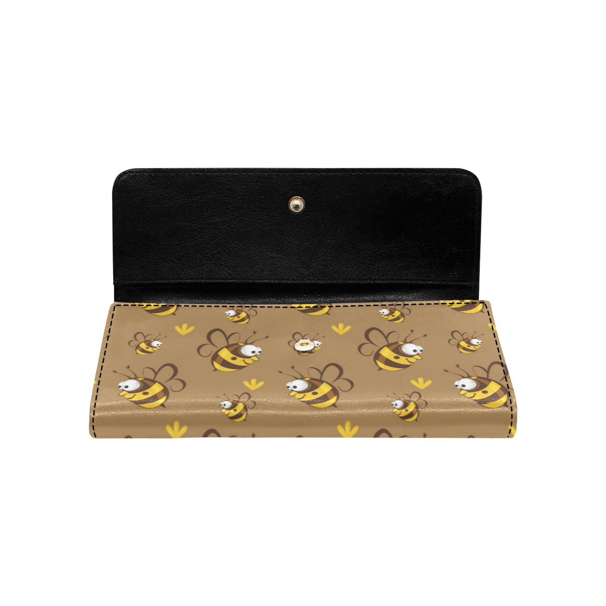 Bee Pattern Print Design BEE09 Women's Trifold Wallet