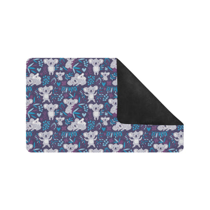 Koala Cute Themed Design Print Rubber Doormat
