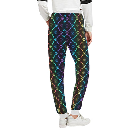Paw Rainbow Print Unisex Sweatpants