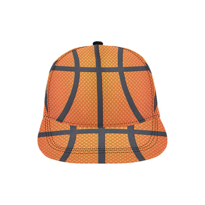 Basketball Texture Print Pattern Snapback Cap