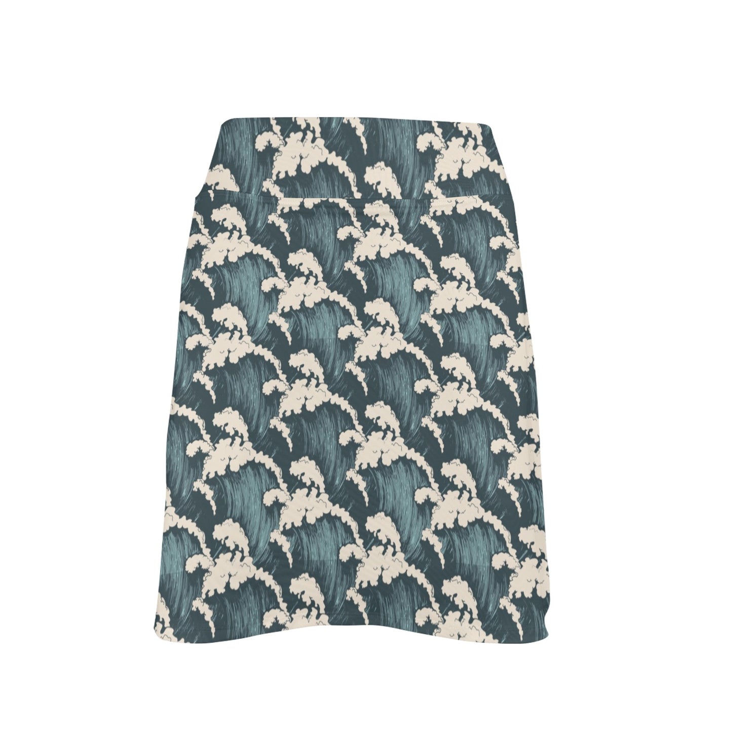 Wave Art Print 17" Golf & Pickleball Skort with Pockets