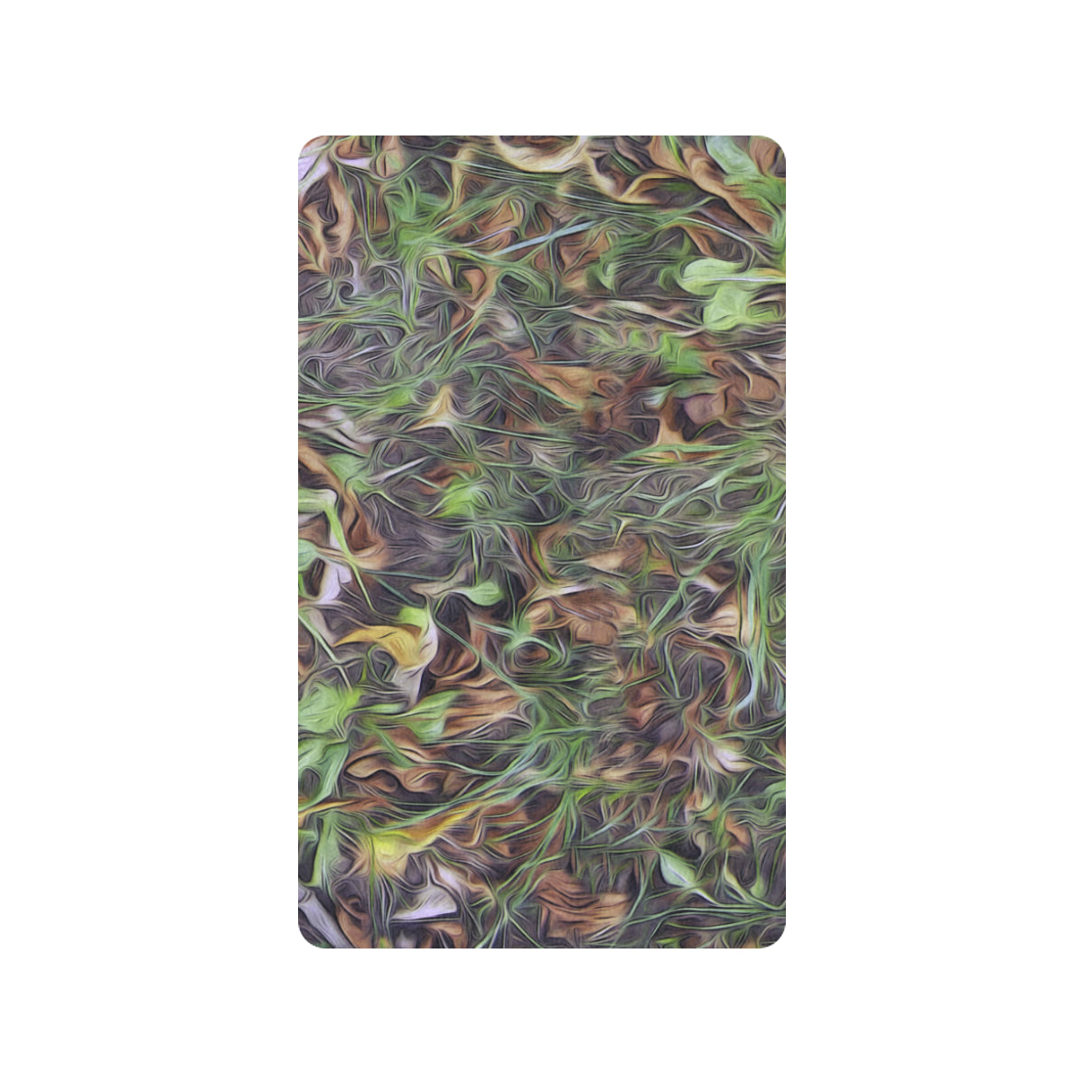 Camouflage Realistic Tree Print Rubber Doormat