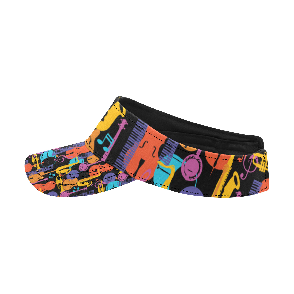 Jazz Pattern Print Design 03 Unisex Sun Visor