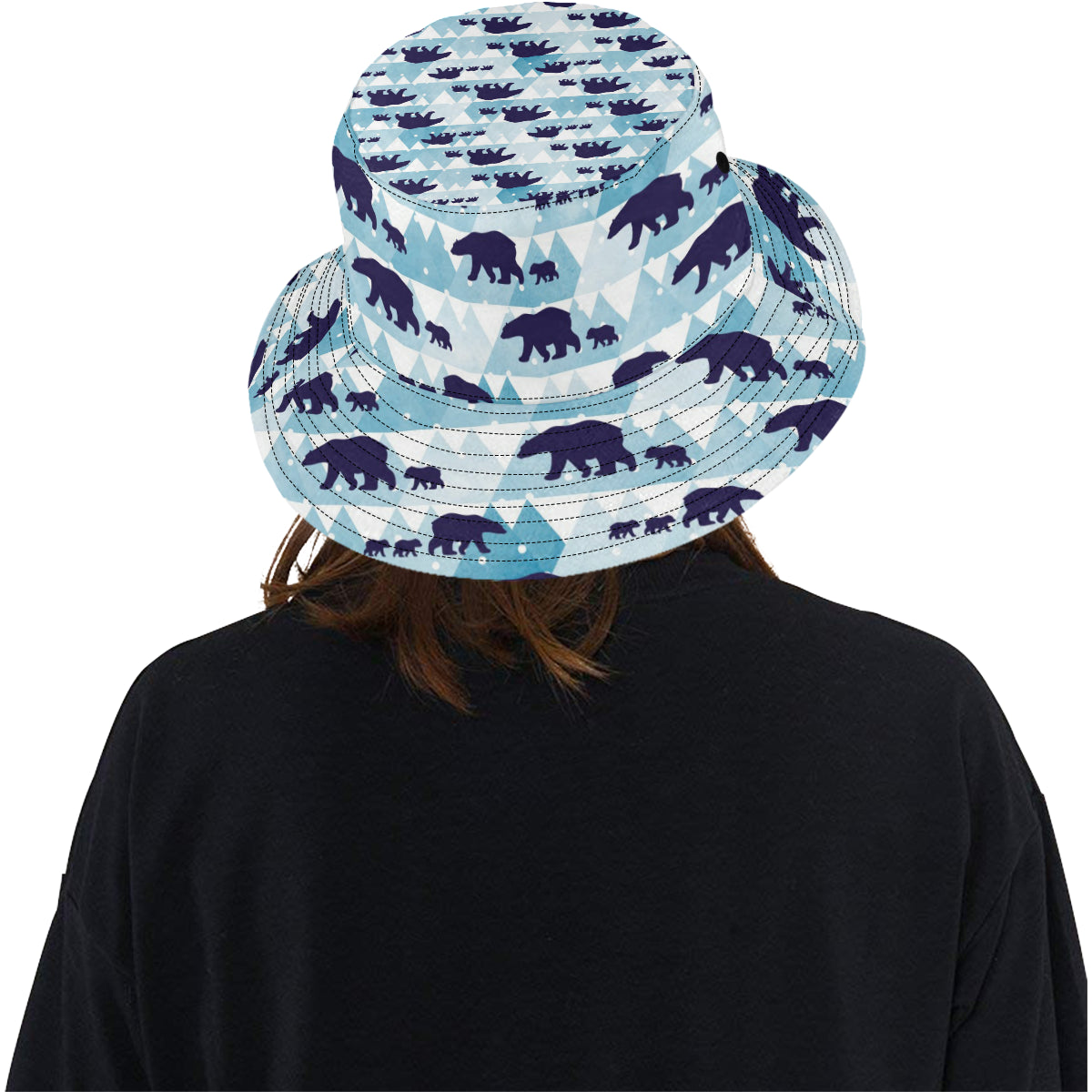 Bear Pattern Print Design BE01 Unisex Bucket Hat