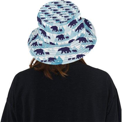 Bear Pattern Print Design BE01 Unisex Bucket Hat