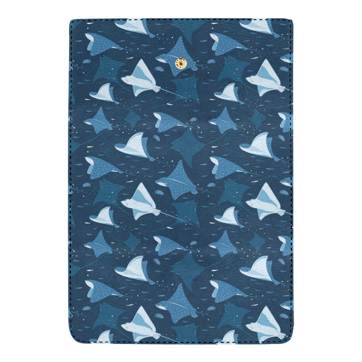 Manta Ray Pattern Print Design 02 Women's Trifold Wallet
