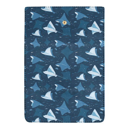 Manta Ray Pattern Print Design 02 Women's Trifold Wallet