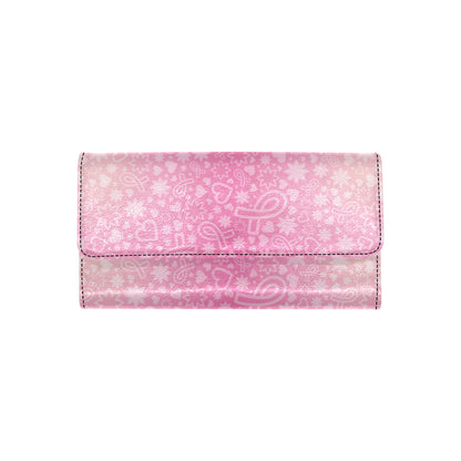 Breast cancer Pattern Print Design 02 Women's Trifold Wallet