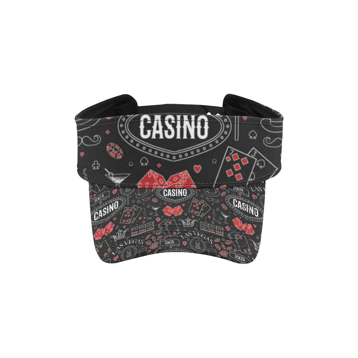Casino Pattern Print Design 04 Unisex Sun Visor