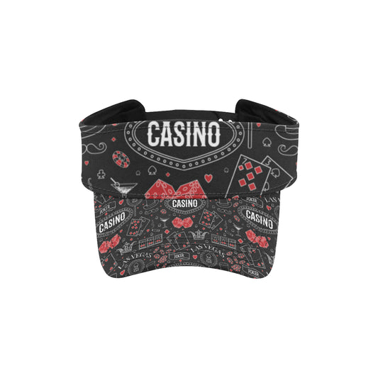 Casino Pattern Print Design 04 Unisex Sun Visor