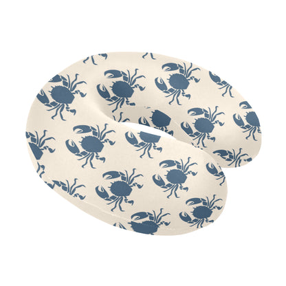 Crab Pattern Print Design 02 U-Shaped Travel Neck Pillow