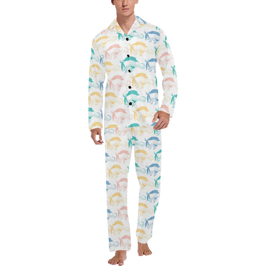 Armadillo Pattern Print Design 05 Men's Long Pajama Set