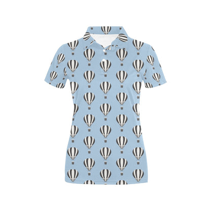 Ballon Pattern Print Design 05 Women's Polo Shirt