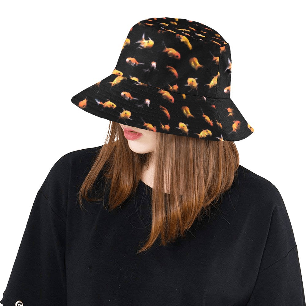 Goldfish Print Design LKS402 Unisex Bucket Hat