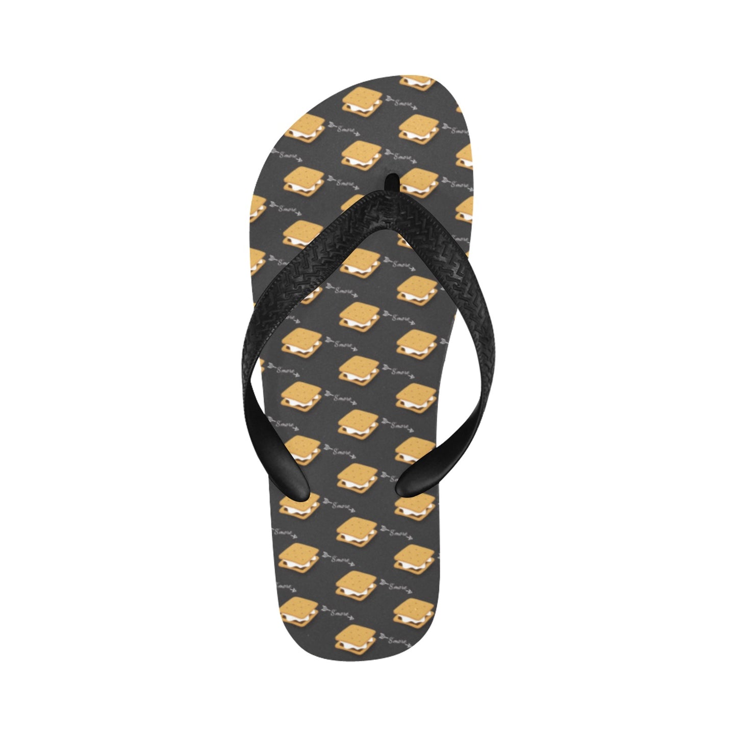 S_Mores Print Design LKS301 Flip Flops