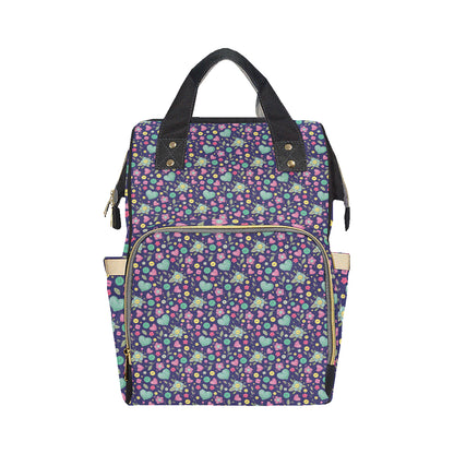 Crochet Pattern Print Design 02 Diaper Bag Backpack
