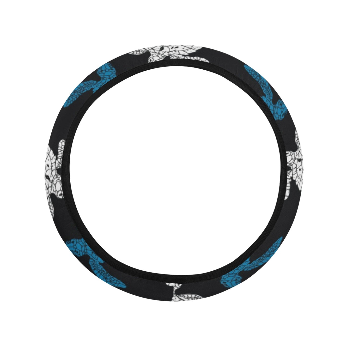 Sea Turtle Print Design LKS306 Steering Wheel Cover with Elastic Edge