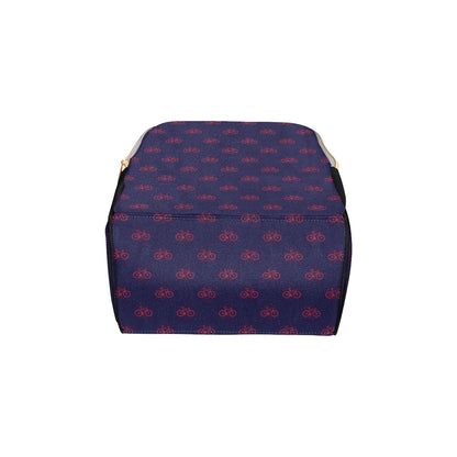 Bicycle Pattern Print Design 01 Diaper Bag Backpack