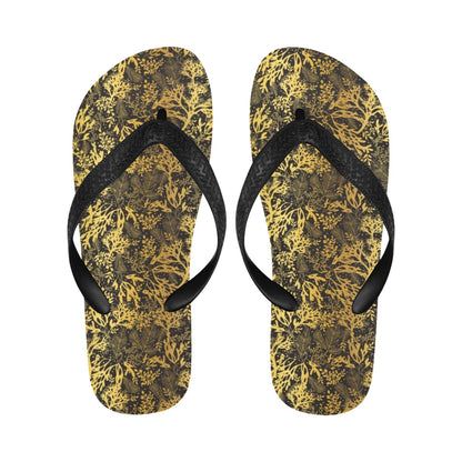 Seaweed Print Design LKS303 Flip Flops
