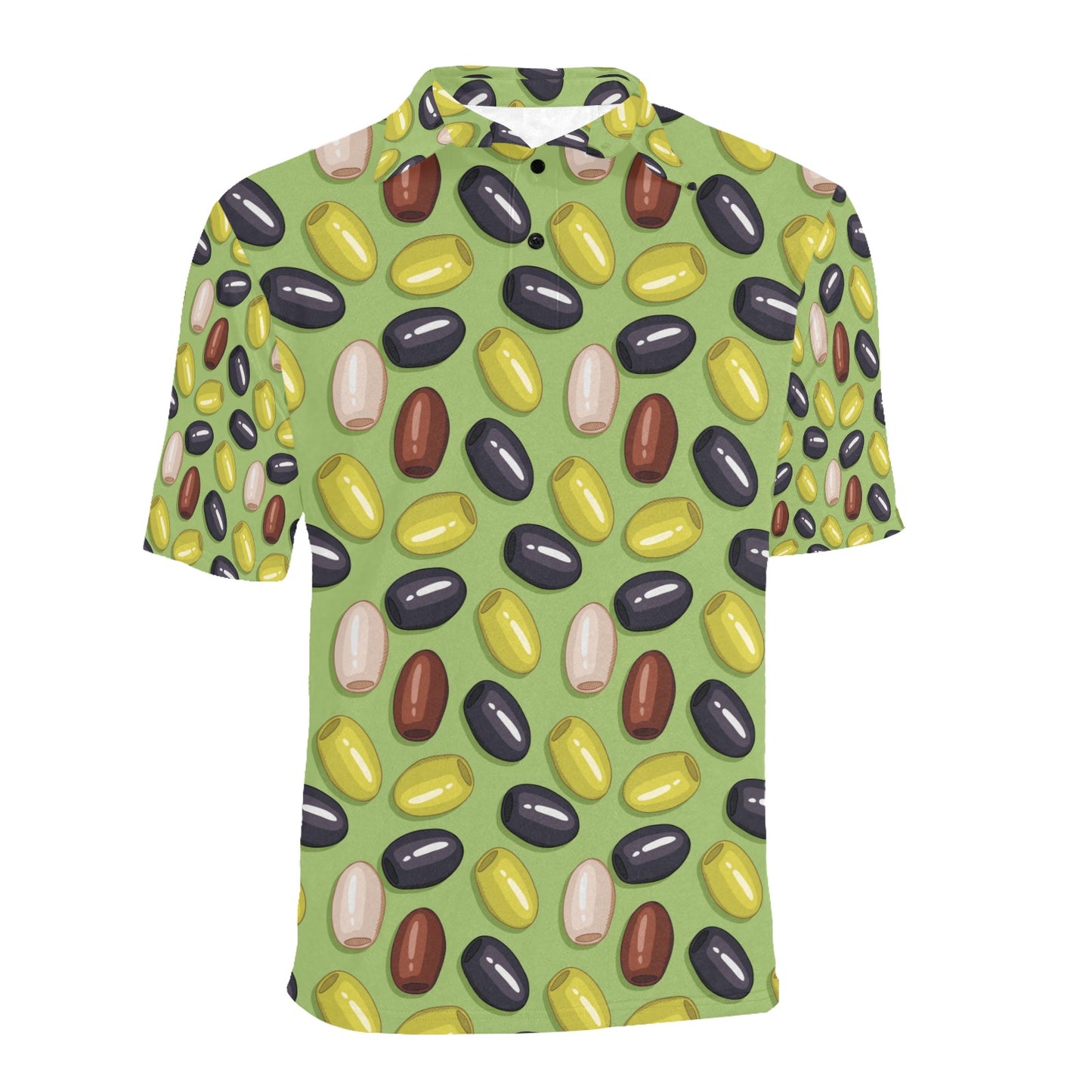 Olive Print Design LKS301 Men Polo Shirt