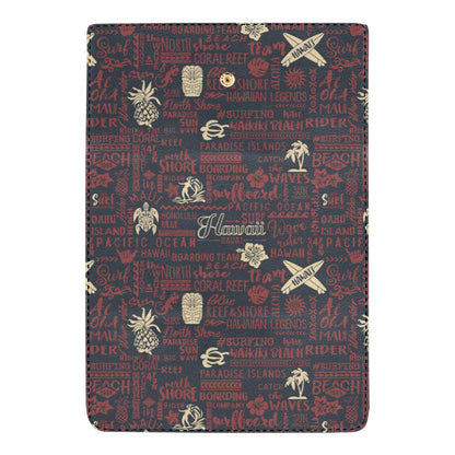 Hawaiian Themed Pattern Print Design H017 Women's Trifold Wallet