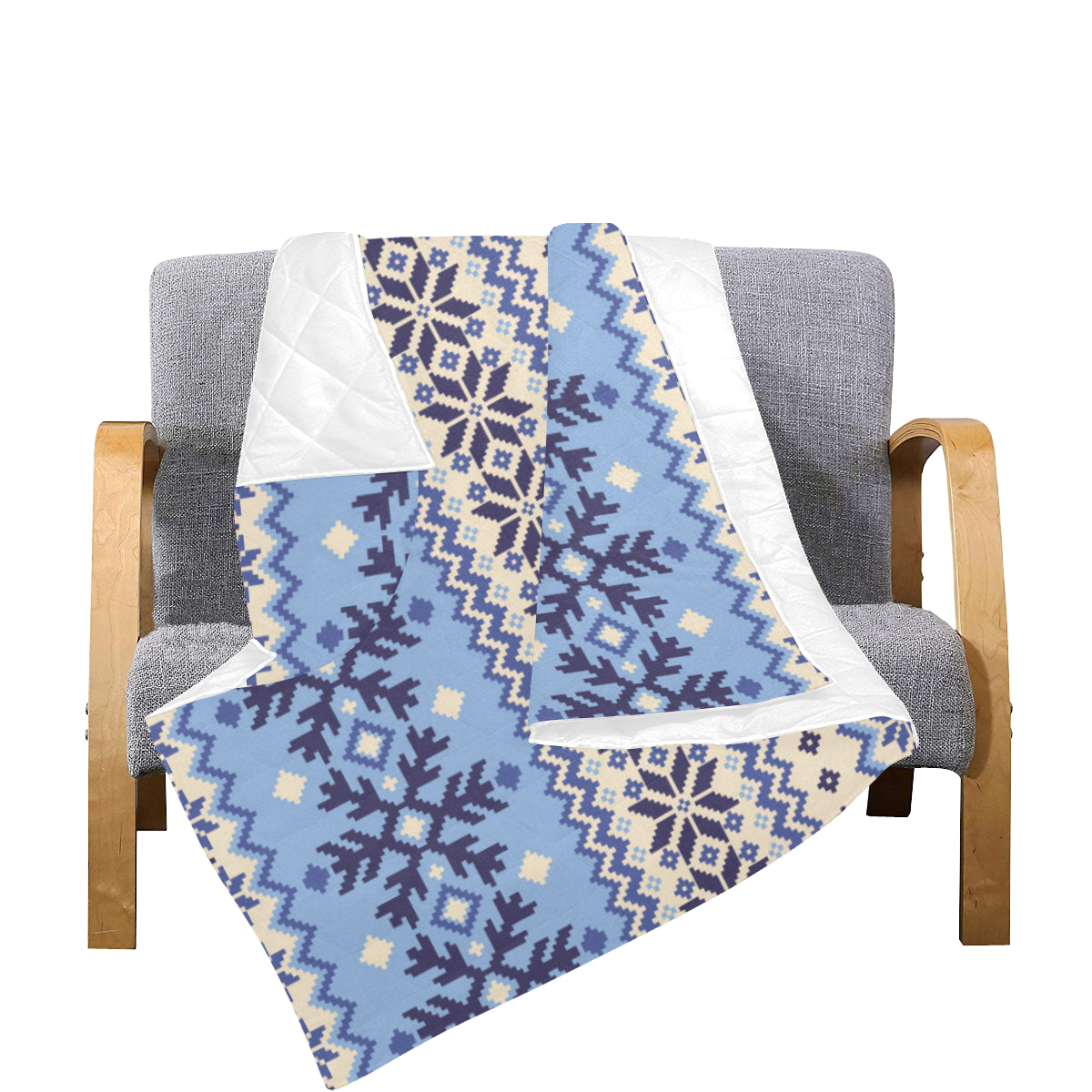 Nordic Pattern Print Design A03 Premium Quilt