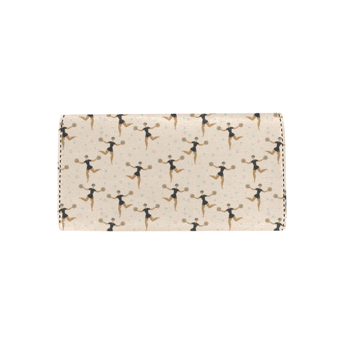 Cheerleader Pattern Print Design 03 Women's Trifold Wallet