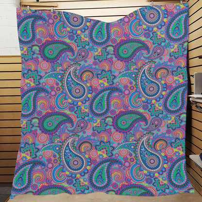 Paisley Colorful Pattern Print Design A02 Premium Quilt