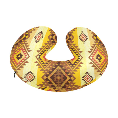 Native Pattern Print Design A09 U-Shaped Travel Neck Pillow