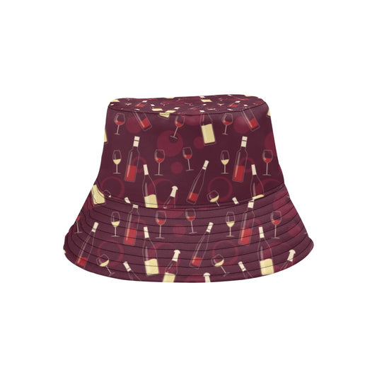 Wine Themed Print Design LKS302 Unisex Bucket Hat