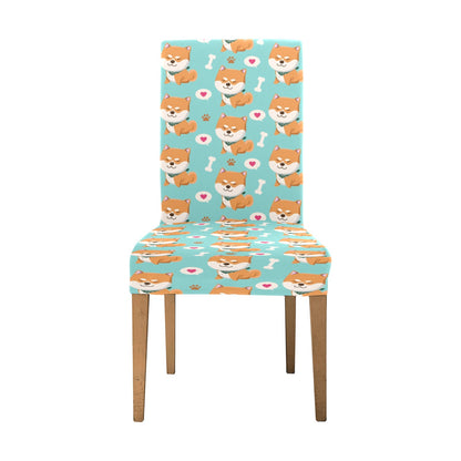 Shiba Inu Print Design LKS3013 Dining Chair Slipcover