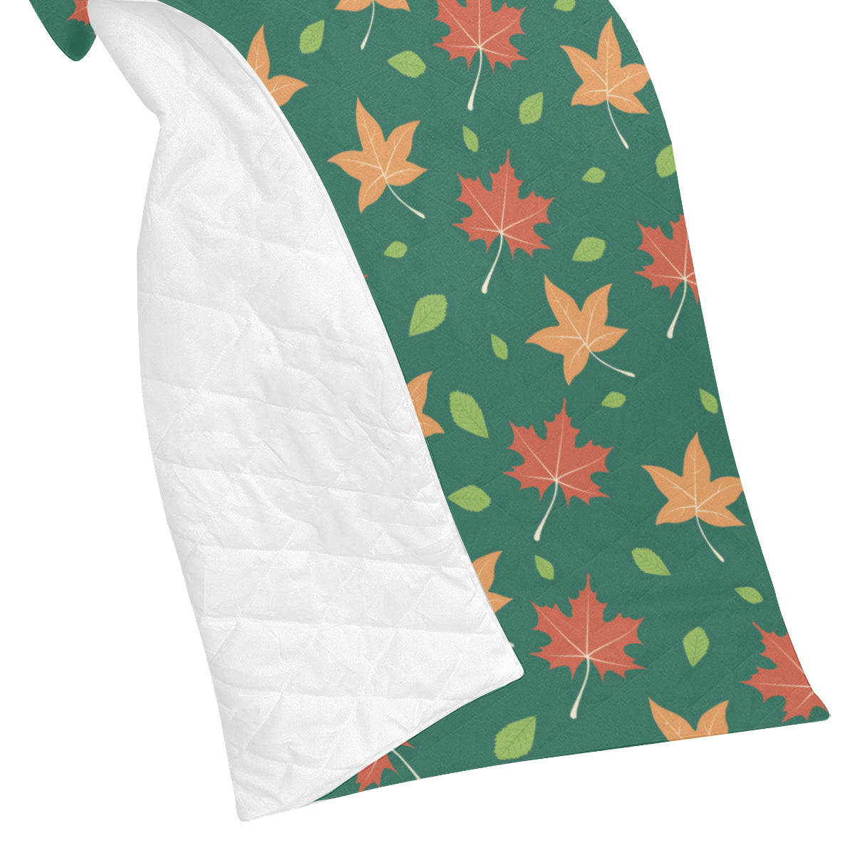 Maple Leaf Pattern Print Design 04 Premium Quilt