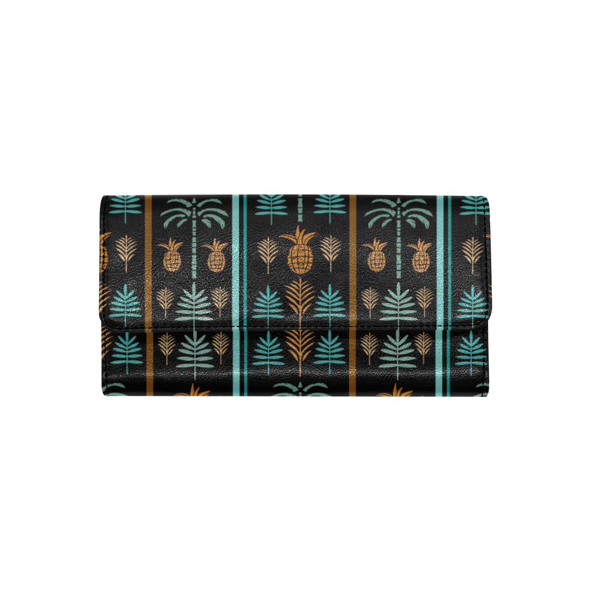 Hawaiian Themed Pattern Print Design H023 Women's Trifold Wallet