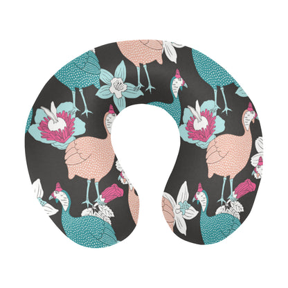 Guinea Fowl Pattern Print Design 03 U-Shaped Travel Neck Pillow