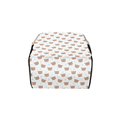 Bear Pattern Print Design BE02 Diaper Bag Backpack