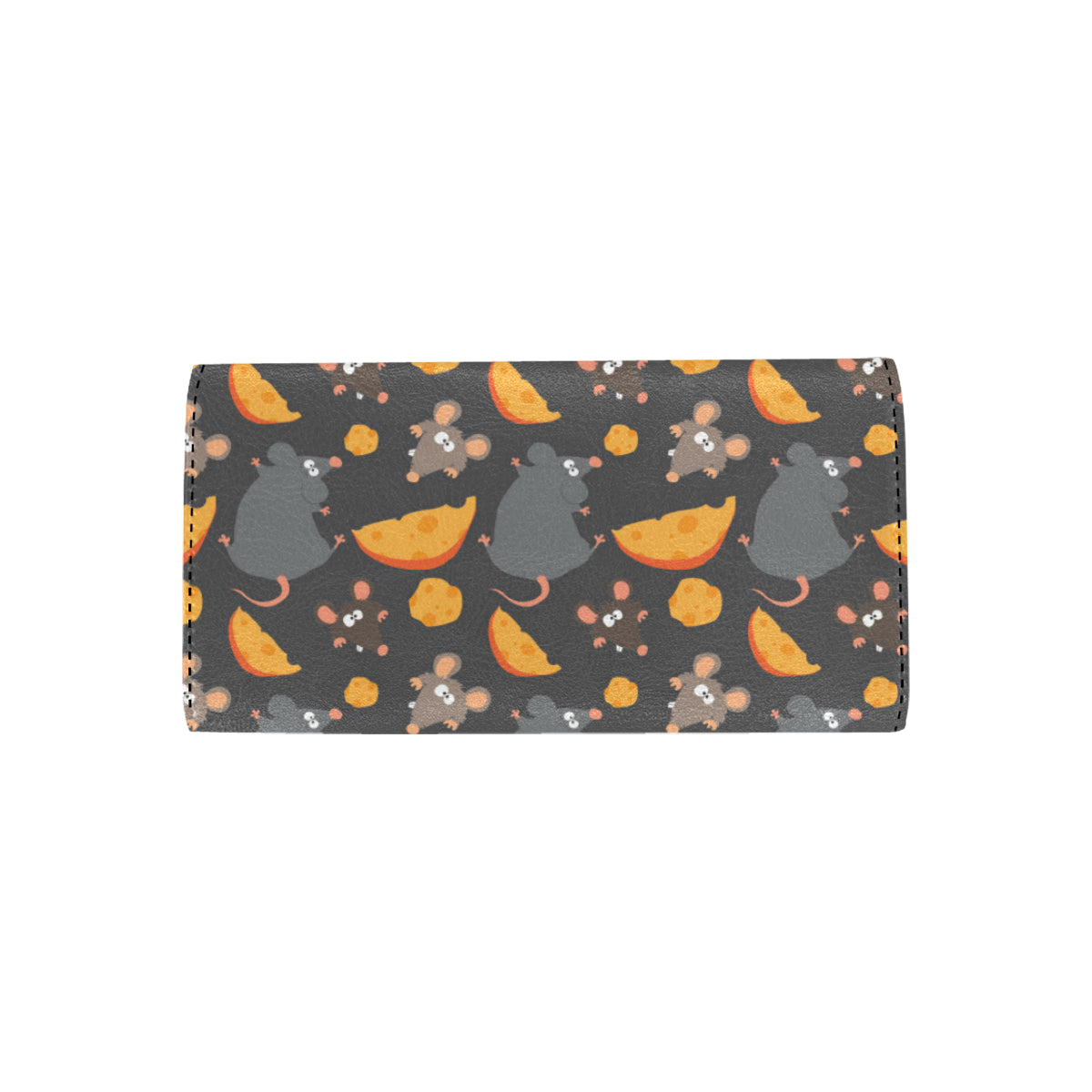 Rat Pattern Print Design 04 Women's Trifold Wallet