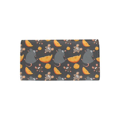 Rat Pattern Print Design 04 Women's Trifold Wallet
